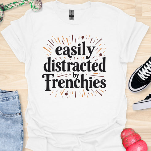 Easily distracted by frenchies - V8 - Shooting Stars T-Shirt